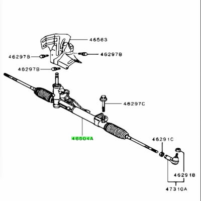 4410A005 Steering Rack Gearbox Mitsubishi Outlander 4410A247 4410A003 4410A259 CY4A CW5W RHD 4B12